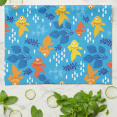 Goudvis in aquarium theedoek (Gevouwen)