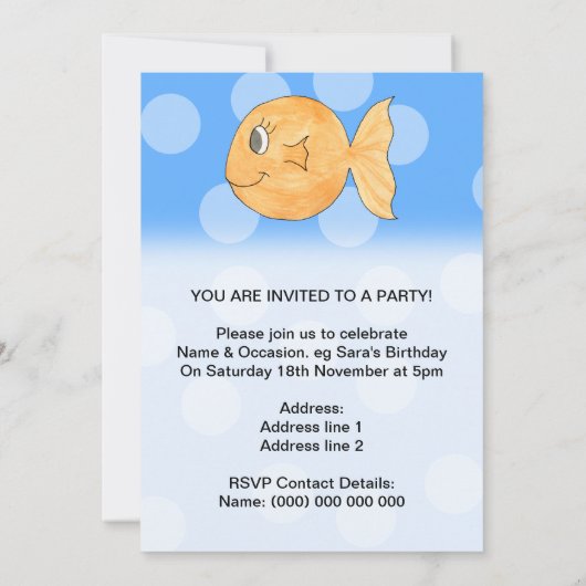 Goudvis. Kaart (Achterkant)