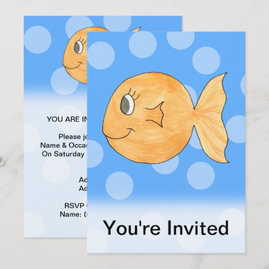 Goudvis. Kaart (Voorkant / Achterkant)