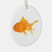 Goudvis Keramisch Ornament (Rechts)