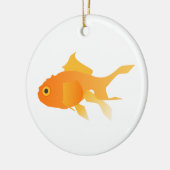 Goudvis Keramisch Ornament (Links)