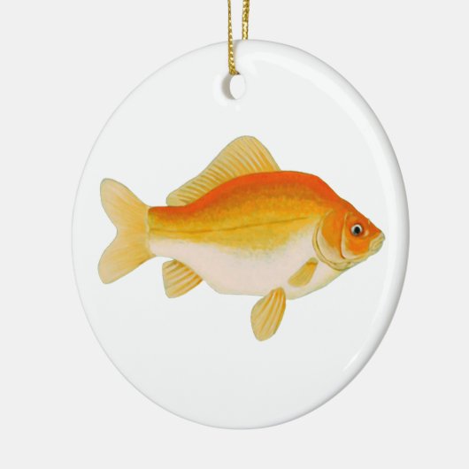 Goudvis Keramisch Ornament (Links)