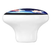 Goudvis keramische knop (Zijkant)