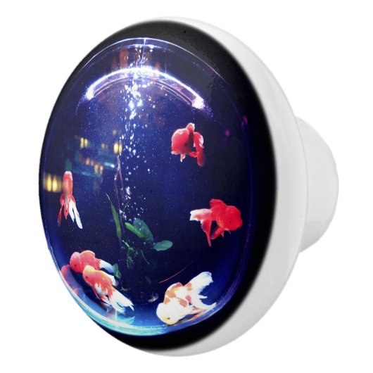 Goudvis keramische knop (Rechts)