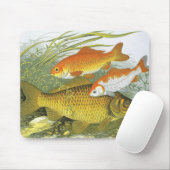 goudvis Koi Fish, Marine Zee Life Muismat (Met muis)