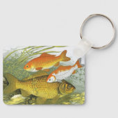 goudvis Koi Fish, Marine Zee Life Sleutelhanger (Voorkant)