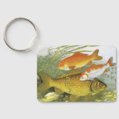 goudvis Koi Fish, Marine Zee Life Sleutelhanger (Achterkant)