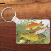  goudvis Koi Fish, Marine Zee Life Sleutelhanger (Achterkant)