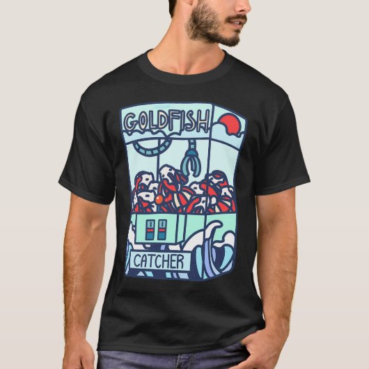 Goudvis Koi Klauw Machine T-shirt (Voorkant)
