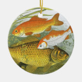 goudvis Koi vis, mariene aquatisch Zee leven Keramisch Ornament (Voorkant)