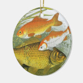 goudvis Koi vis, mariene aquatisch Zee leven Keramisch Ornament (Links)