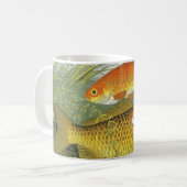  goudvis Koi vis, mariene aquatisch Zee leven Koffiemok (Voorkant links)