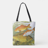  goudvis Koi vis, mariene aquatisch Zee leven Tote Bag (Achterkant)
