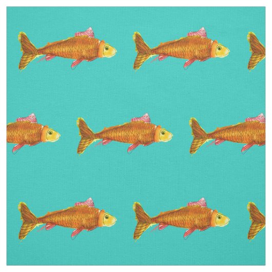 Goudvis komeet pop stof (Swatch)