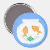 "goudvis" magneet (Voorkant / Achterkant)