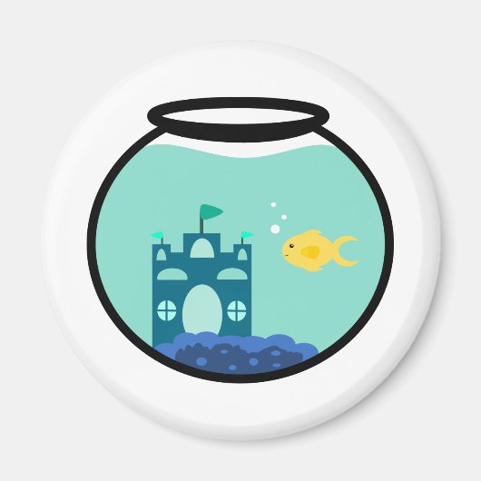 goudvis magneet (Voorkant)