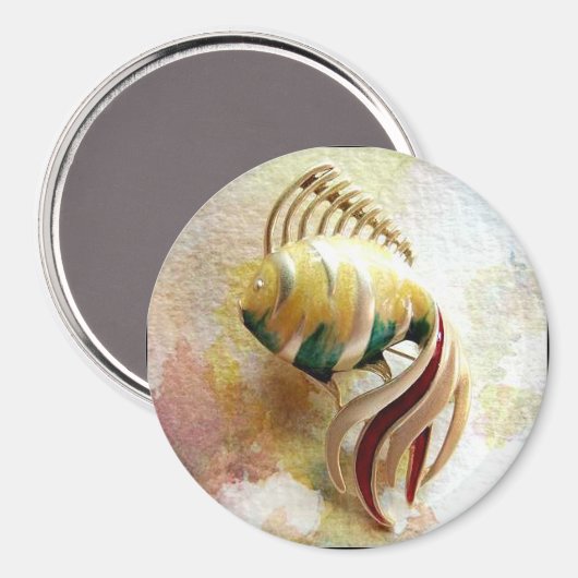 "Goudvis" Magneet (Voorkant / Achterkant)