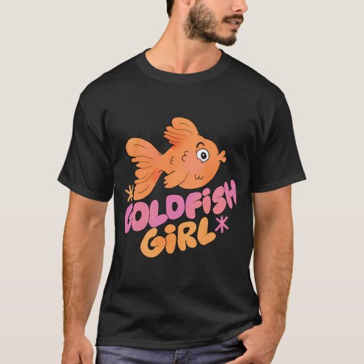 Goudvis meisje (Paars) T-shirt (Voorkant)