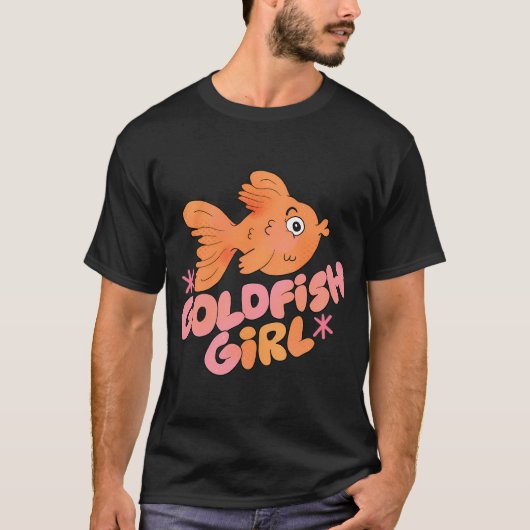 Goudvis meisje (Perzik) T-shirt (Voorkant)