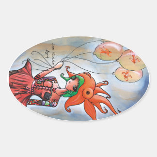 goudvis meisje Sticker