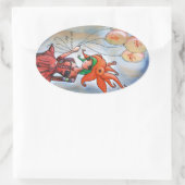 goudvis meisje Sticker (Tas)