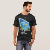 Goudvis met belogen t-shirt (Voorkant volledig)