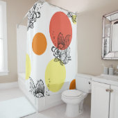 goudvis met borrelende ogen douchegordijn (In situ)