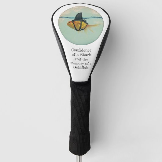 Goudvis met een haaienstaart golfheadcover (Voorkant)