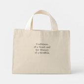 Goudvis met een haaienstaart mini tote bag (Achterkant)