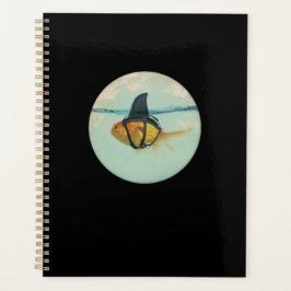 Goudvis met een haaienstaart planner