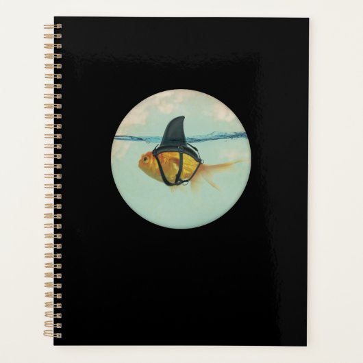 Goudvis met een haaienstaart planner (Voorkant)