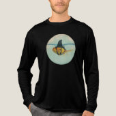 Goudvis met een haaienstaart Tri-Blend shirt (Voorkant volledig)