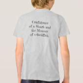 Goudvis met een haaienstaart Tri-Blend shirt (Achterkant)