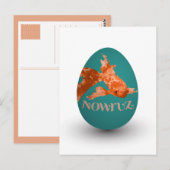 goudvis met eierverf briefkaart (Voorkant / Achterkant)