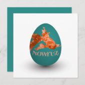 goudvis met eierverf kaart (Voorkant / Achterkant)