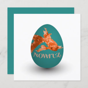 goudvis met eierverf kaart