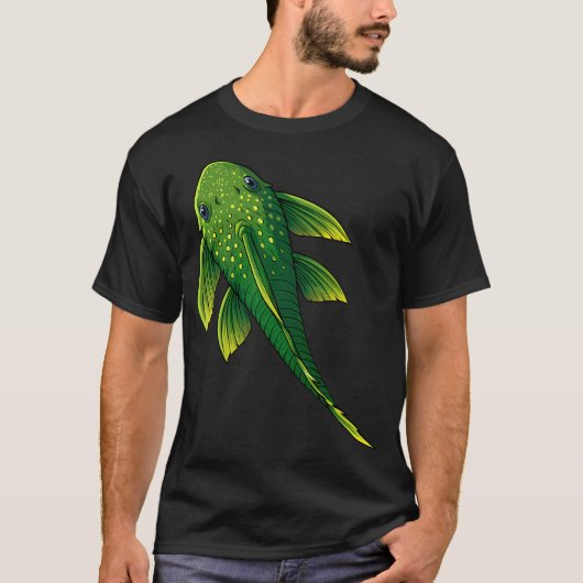 Goudvis met rode achtergrond t-shirt (Voorkant)