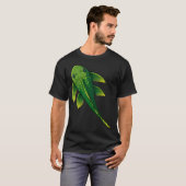 Goudvis met rode achtergrond t-shirt (Voorkant volledig)
