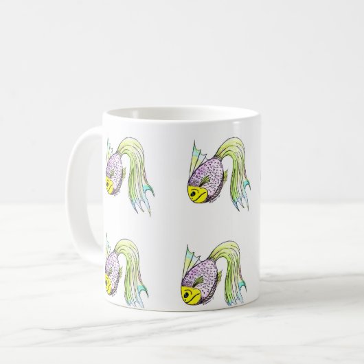 goudvis - mok (Voorkant links)