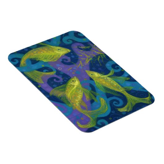 Goudvis onderzeese kunstschilders magneet (Rechterzijde)