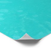 Goudvis oranje silhouettes in turkooiswater poster (Hoek)