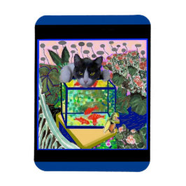 Goudvis parodie van Matisse Magneet