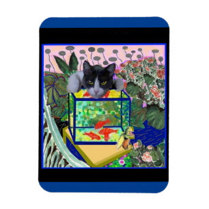 Goudvis parodie van Matisse Magneet