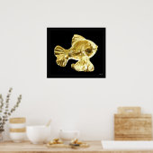 goudvis poster (Keuken)