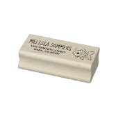 Goudvis retouradres rubberstempel (Stempel)