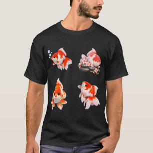 Goudvis Sakura Bloesem Rood Oranje T-shirt