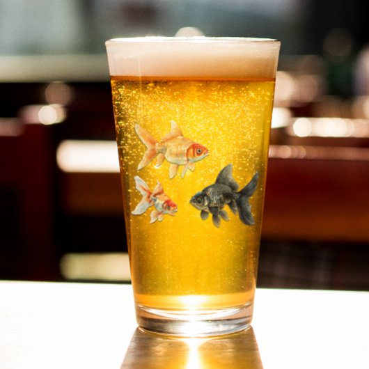 Goudvis Schattige Vis Grappig Glas