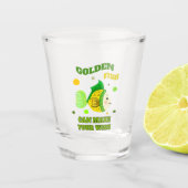 goudvis shot glas (Voorkant)