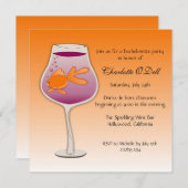 goudvis-sinaasappel; bachelorette kaart (Voorkant / Achterkant)