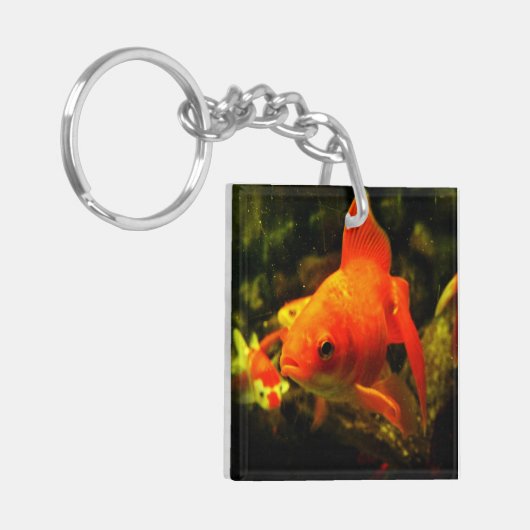 goudvis sleutelhanger (Voorkant Links)